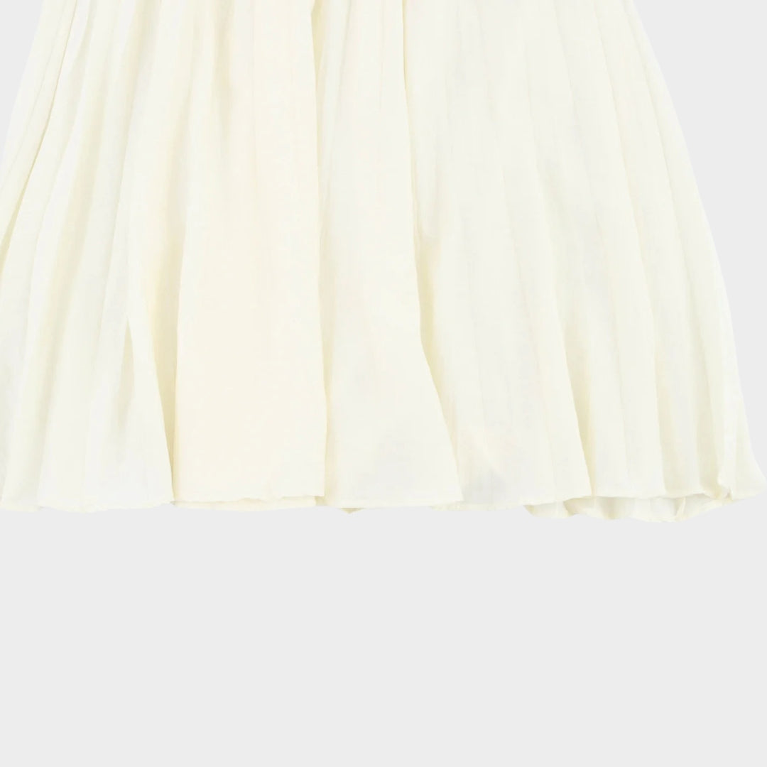 Tvådelad set med kortärmad kofta och midikjol i stickad bomullsblandning