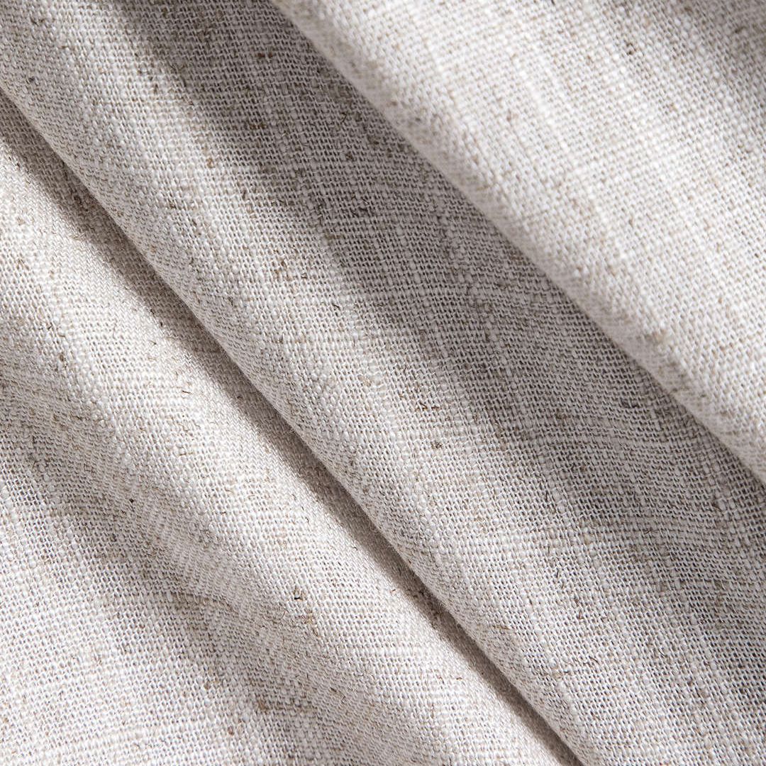 Svart tvåfärgad klänning med linnelook och figurnära överdel