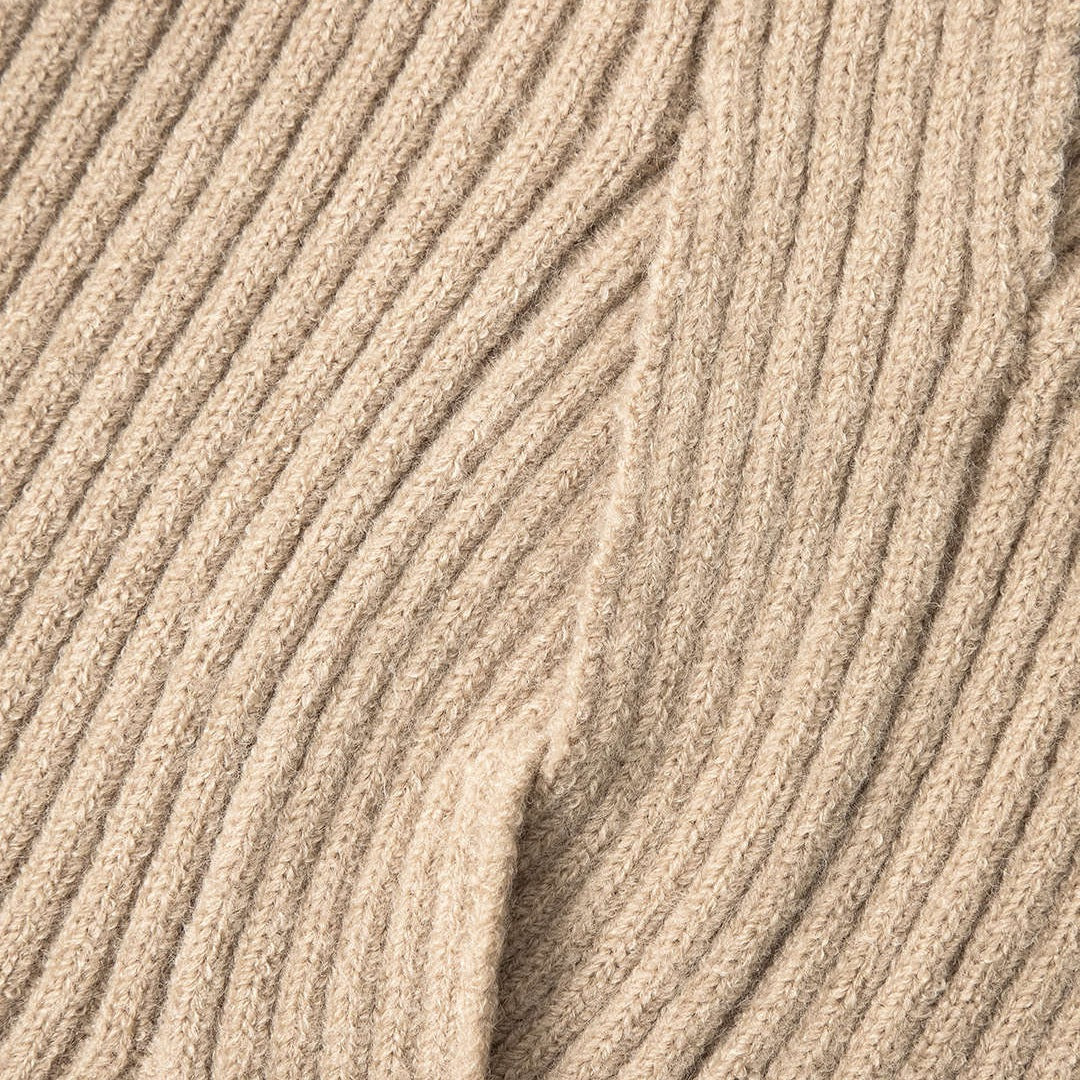 Midi Kjol Asymmetrisk Korsad Stickad Stilfull Klassisk