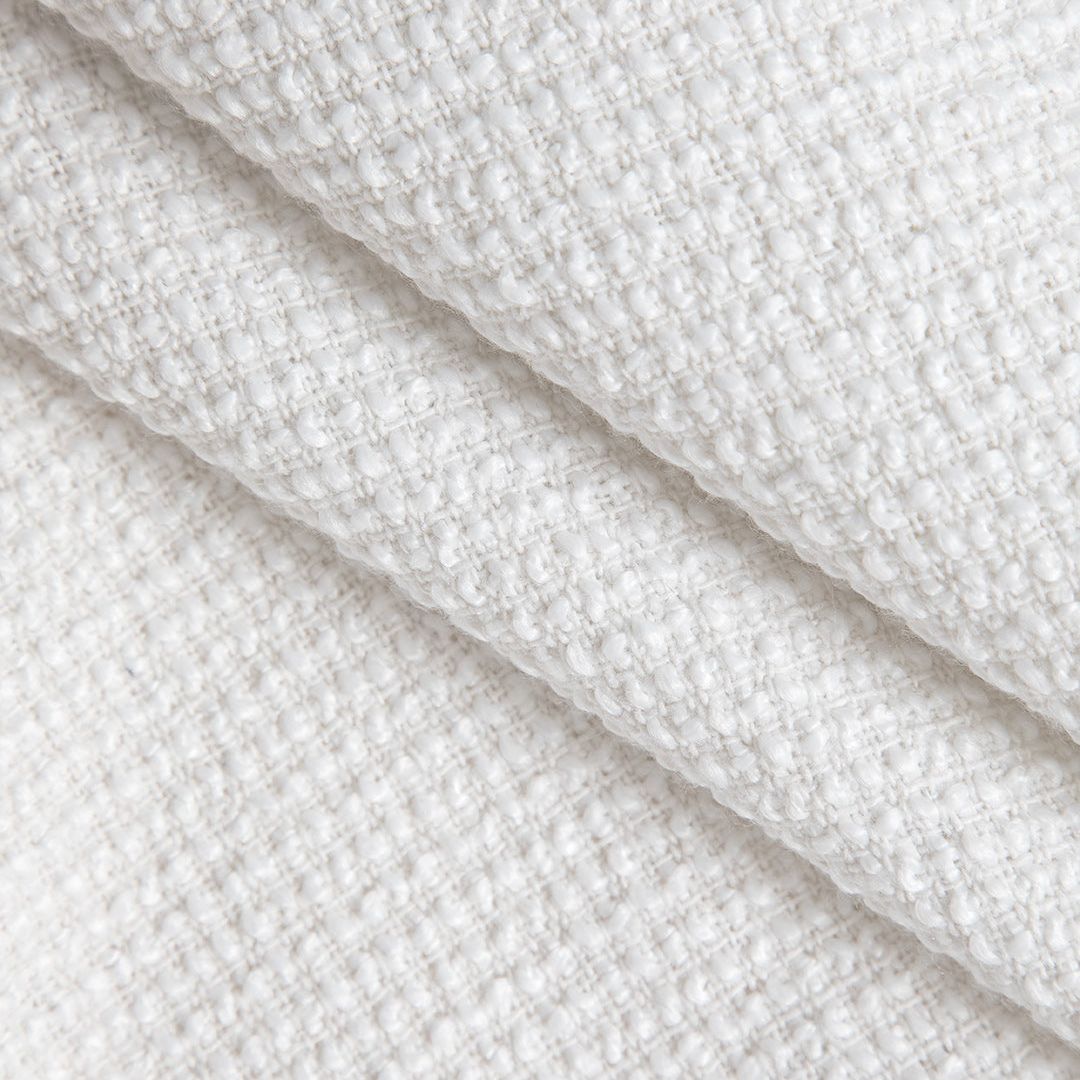 Vit Figurnära topp i strukturerad stickad kvalitet med kort ärm och asymmetrisk fåll