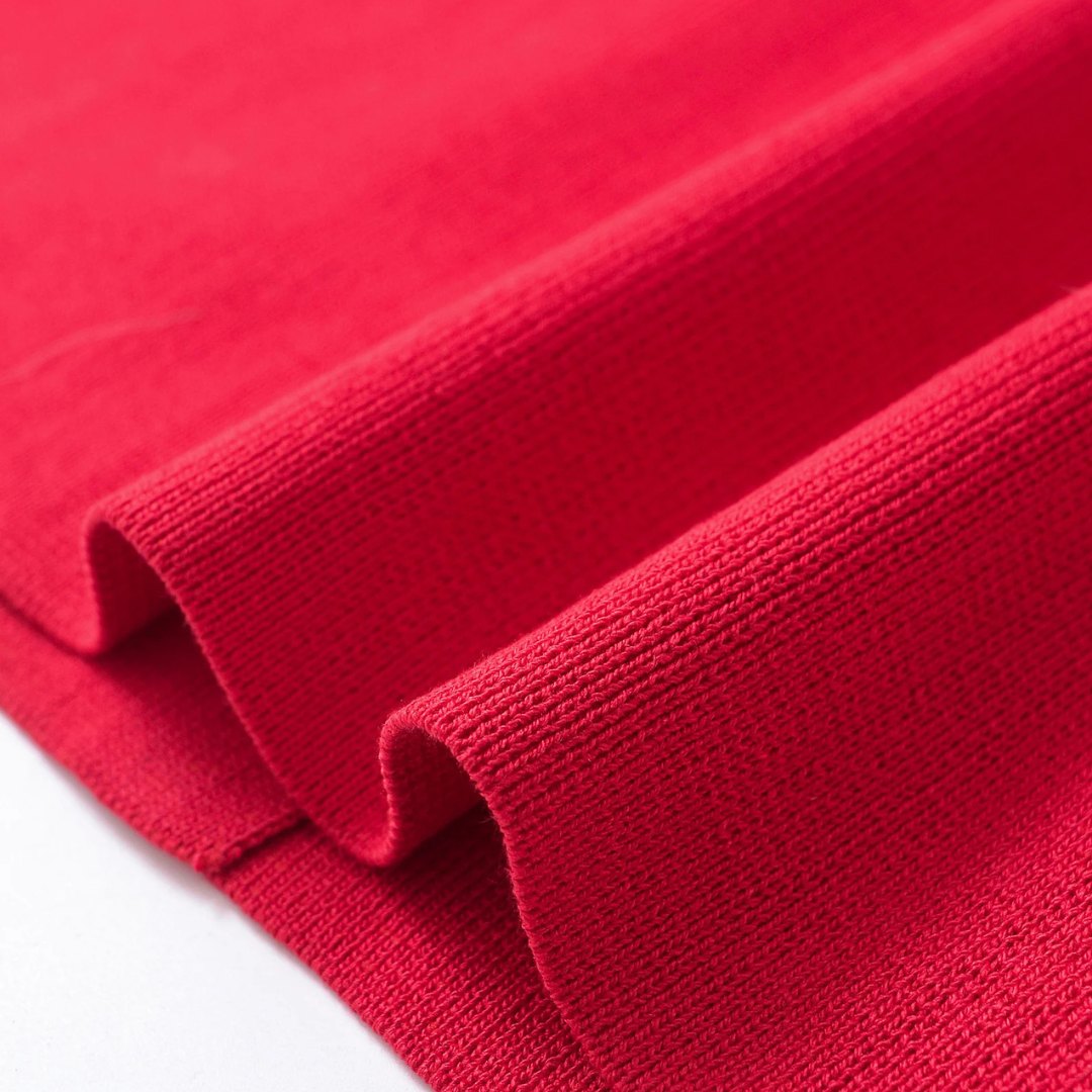 Kort röd damkofta slim fit öppen fram stretch