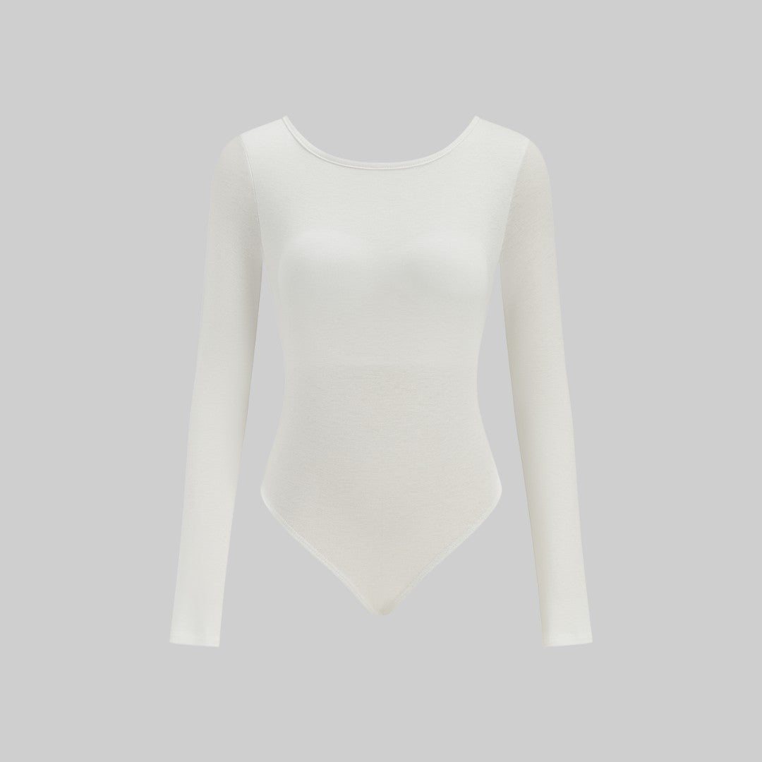 Öppen rygg bodysuit med inbyggda kupor