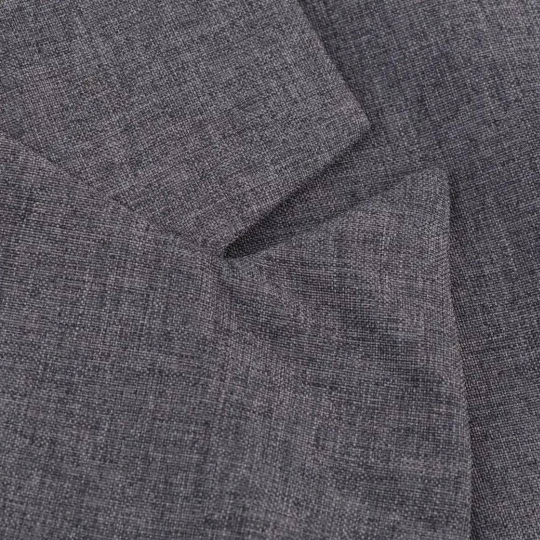 Grå Oversize kavaj med slag, knytband och enkelknäppning