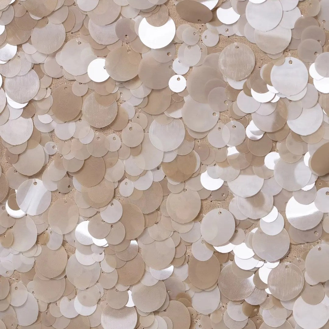 Paljett minikjol med A-linje silhuett och festlig design