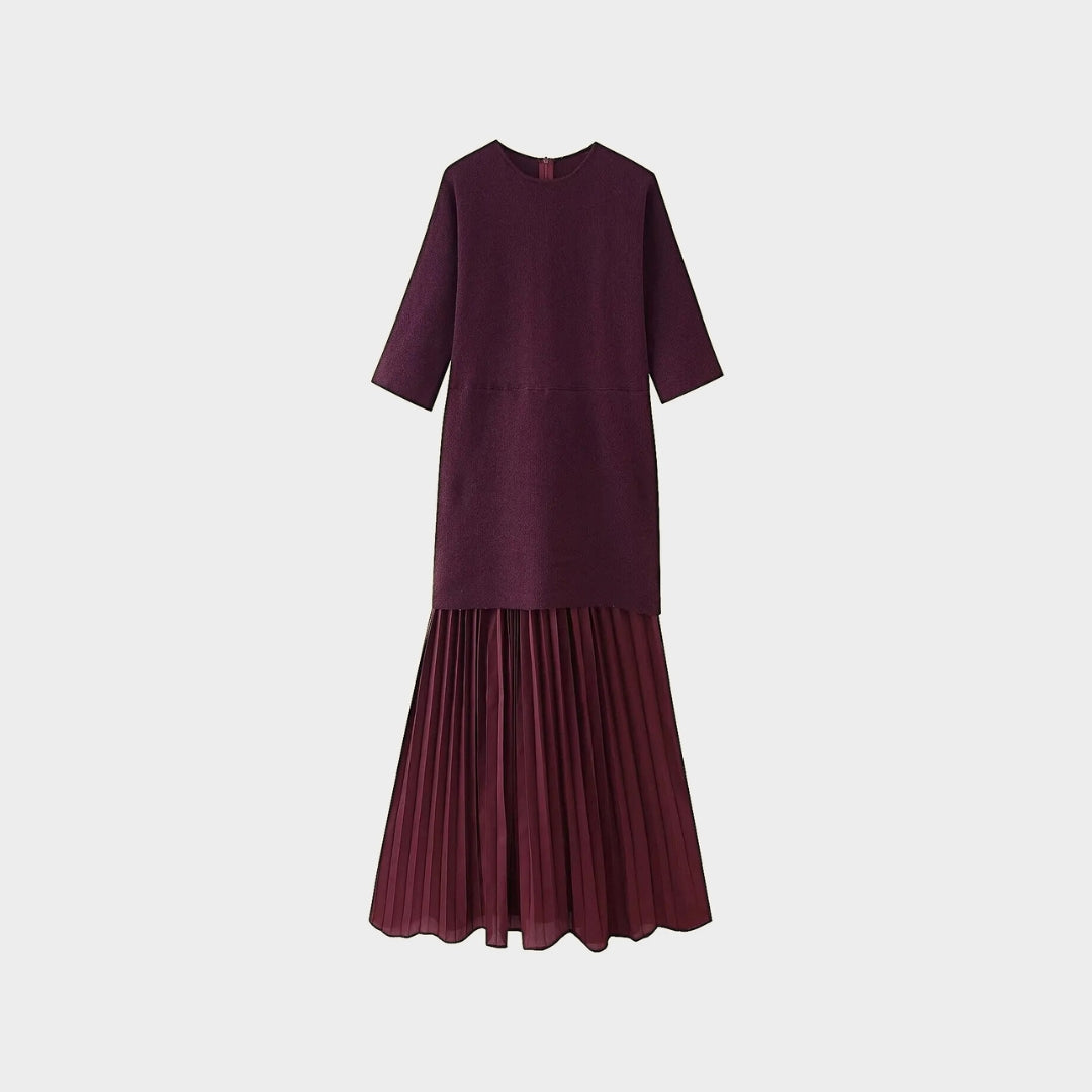 Maxikjol med hög midja och flödande silhuett