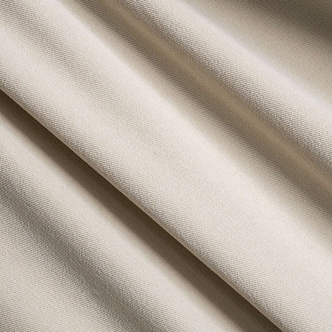 Beige Ljus skjortkrage jacka i rayonmix med tryckknappar och elastiska fållar