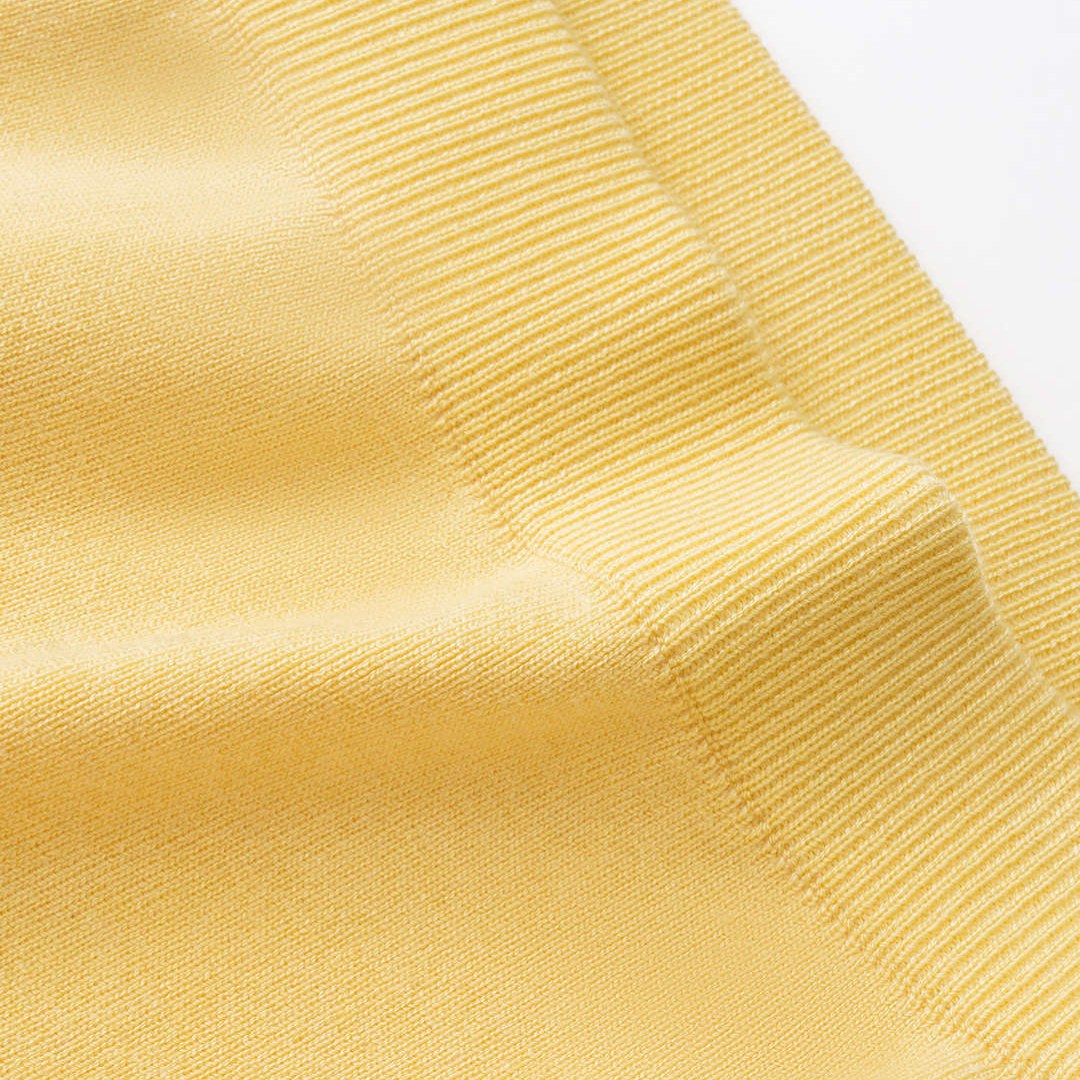 Ribbstickad minikjol i ullblandning med elastisk midja