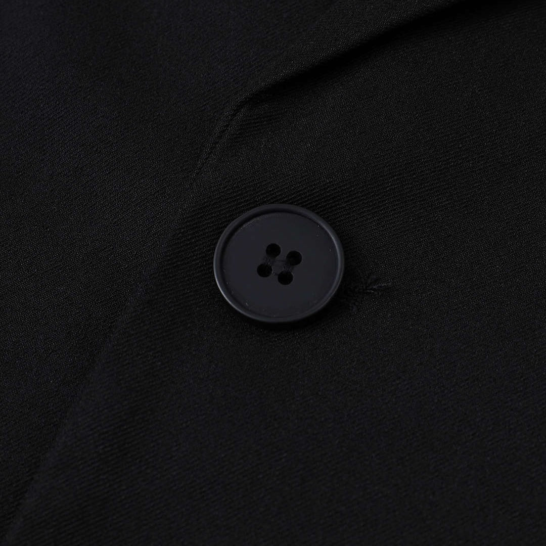 Tvåfärgad jeanskavaj med twill och oversized passform