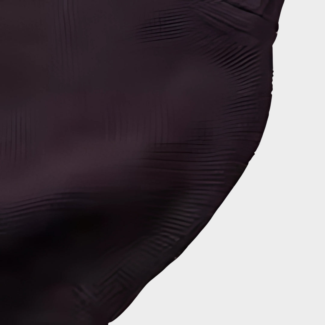 Mörkbrun Oversized Stickad Polotröja