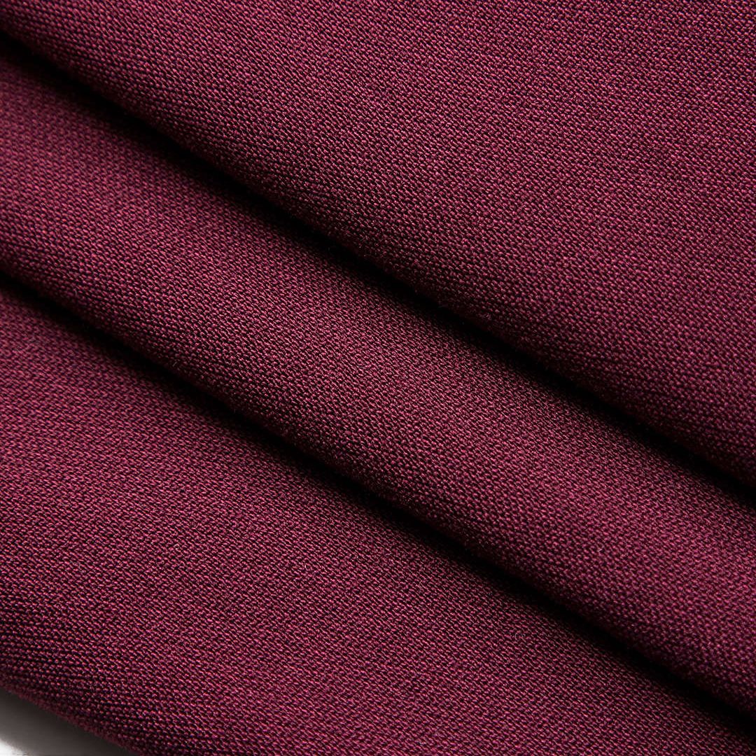 Vinröd skräddad kavaj i rayonmix med asymmetrisk cape-detalj och klassisk passform